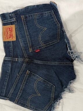 Levi's Dark Wash Denim Shorts